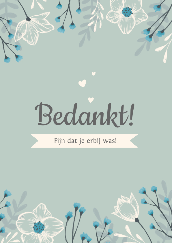Bedankkaartje Lentefeest stijlvol en hip met Kaartje2go