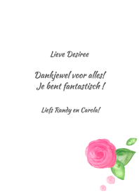 hartelijke bedankt