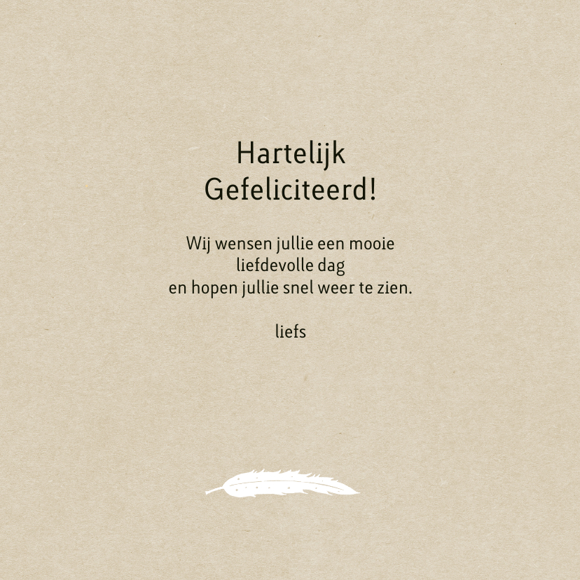 felicitatie jubileum hart veren Felicitatiekaarten Kaartje2go