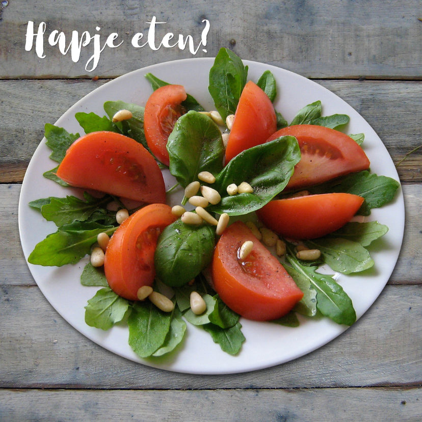 Frisse tomatensalade Uitnodigingen Kaartje2go