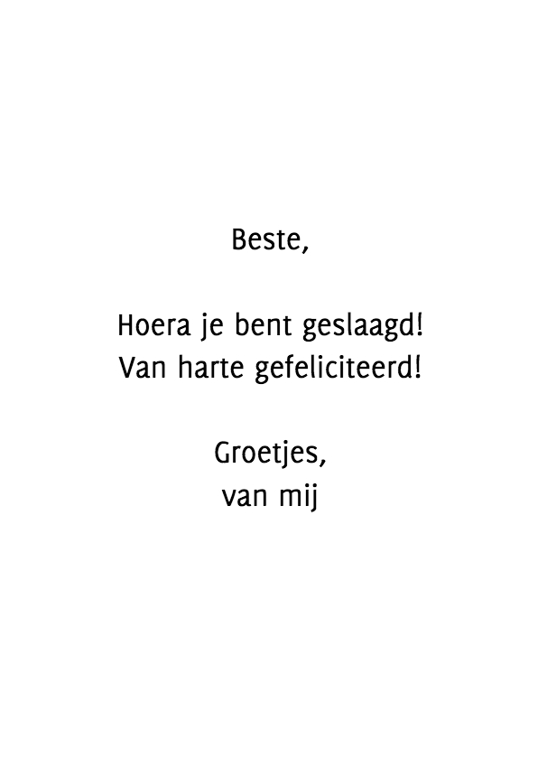 Geslaagd zig zag met quote Geslaagd kaarten Kaartje2go