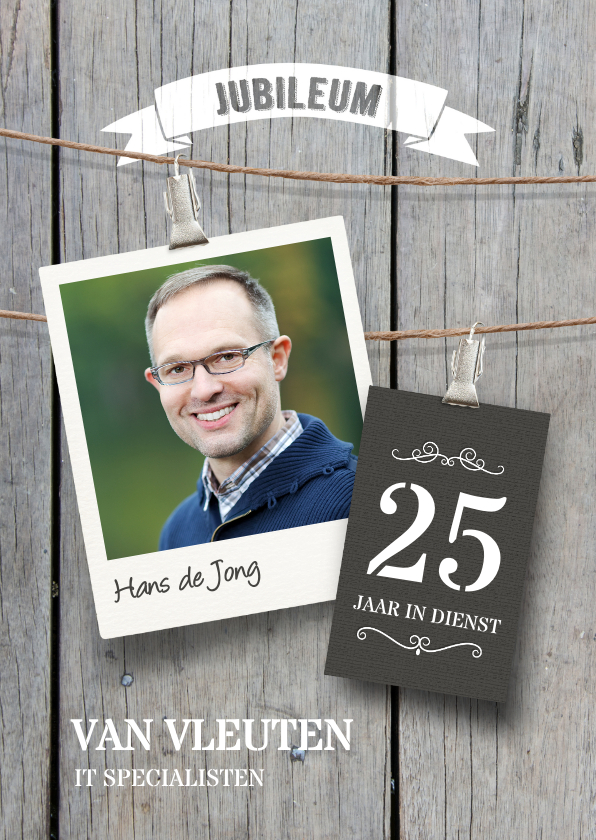 Uitnodiging jubileum medewerker Jubileumkaarten Kaartje2go